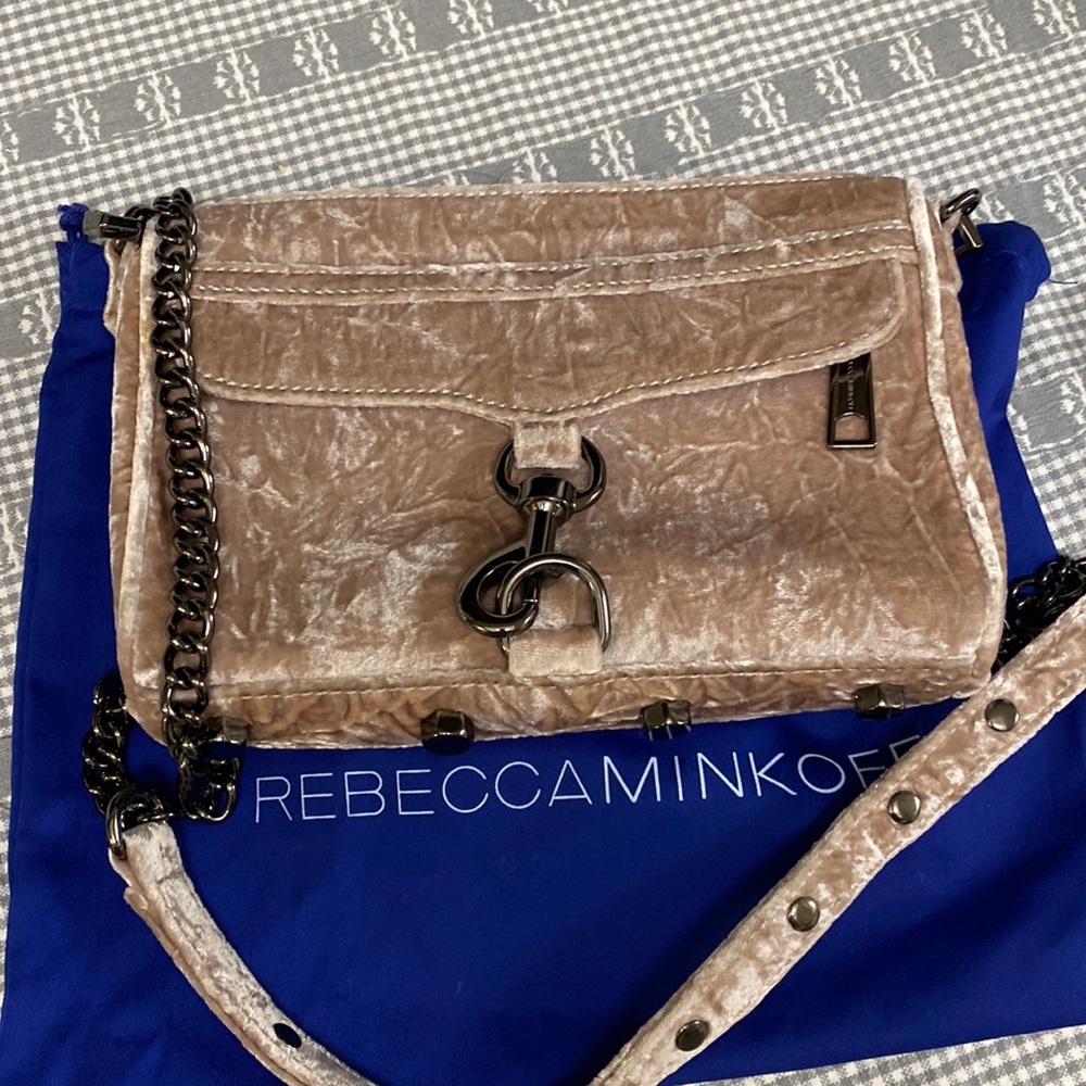 Rebecca Minkoff velvet crossbody